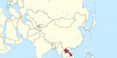 地图老挝亚
