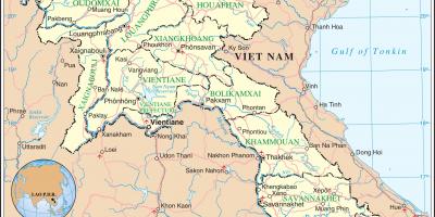 地图老挝路