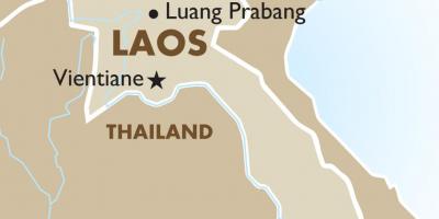 地图资本的老挝 